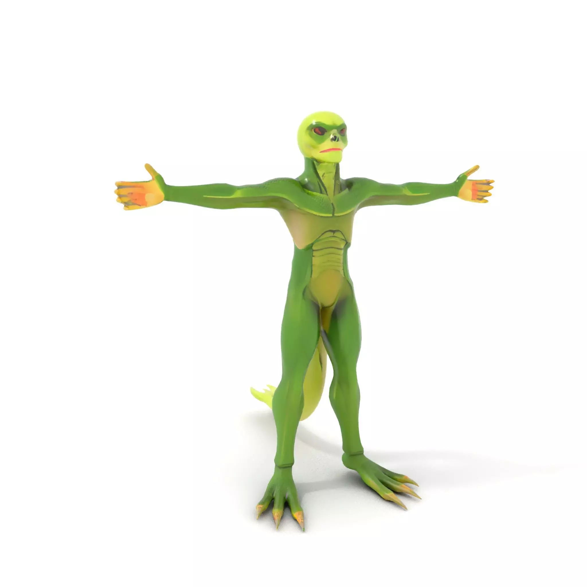 Extraterrestrial Reptilian Model Pack Low-poly 3D model_6