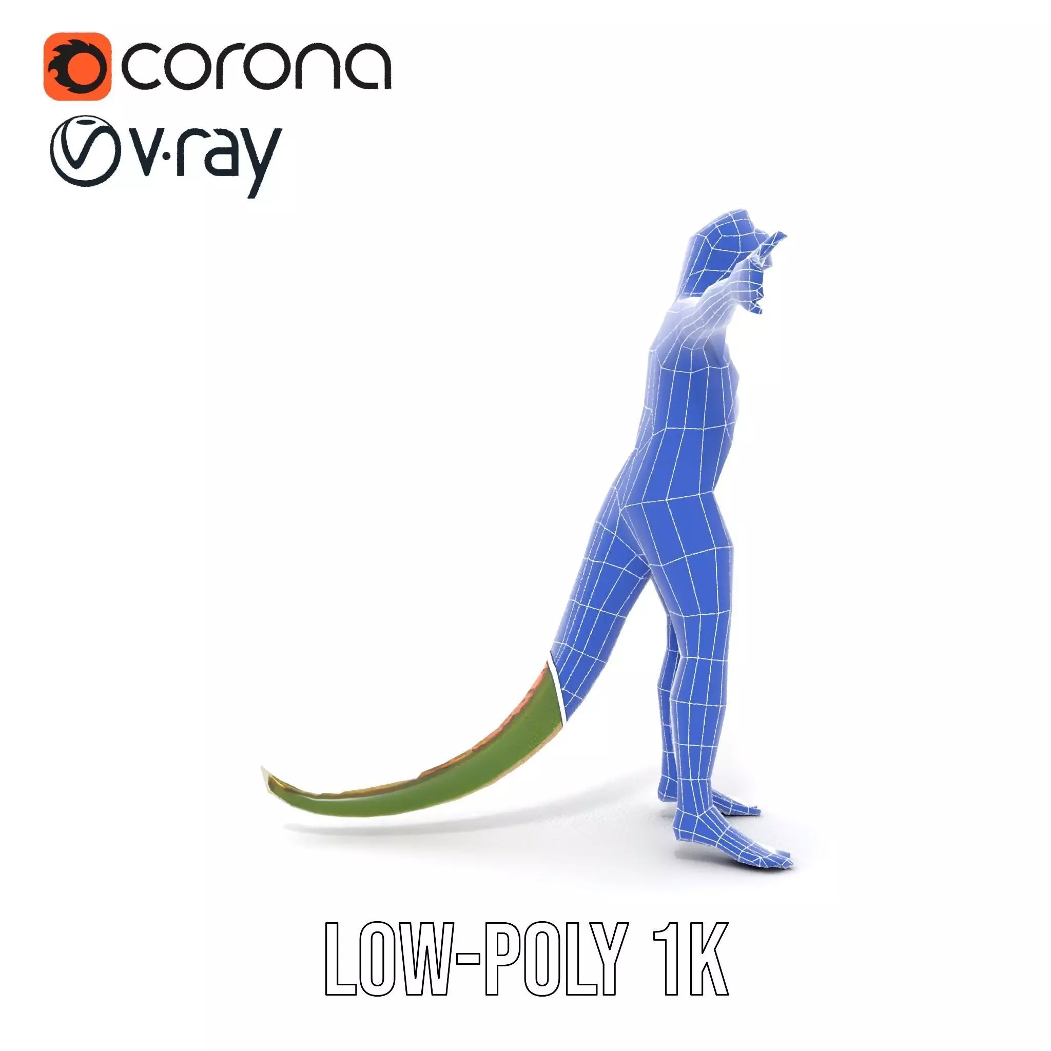 Reptilian Creature Character Model Pack Low-poly 3D model_27