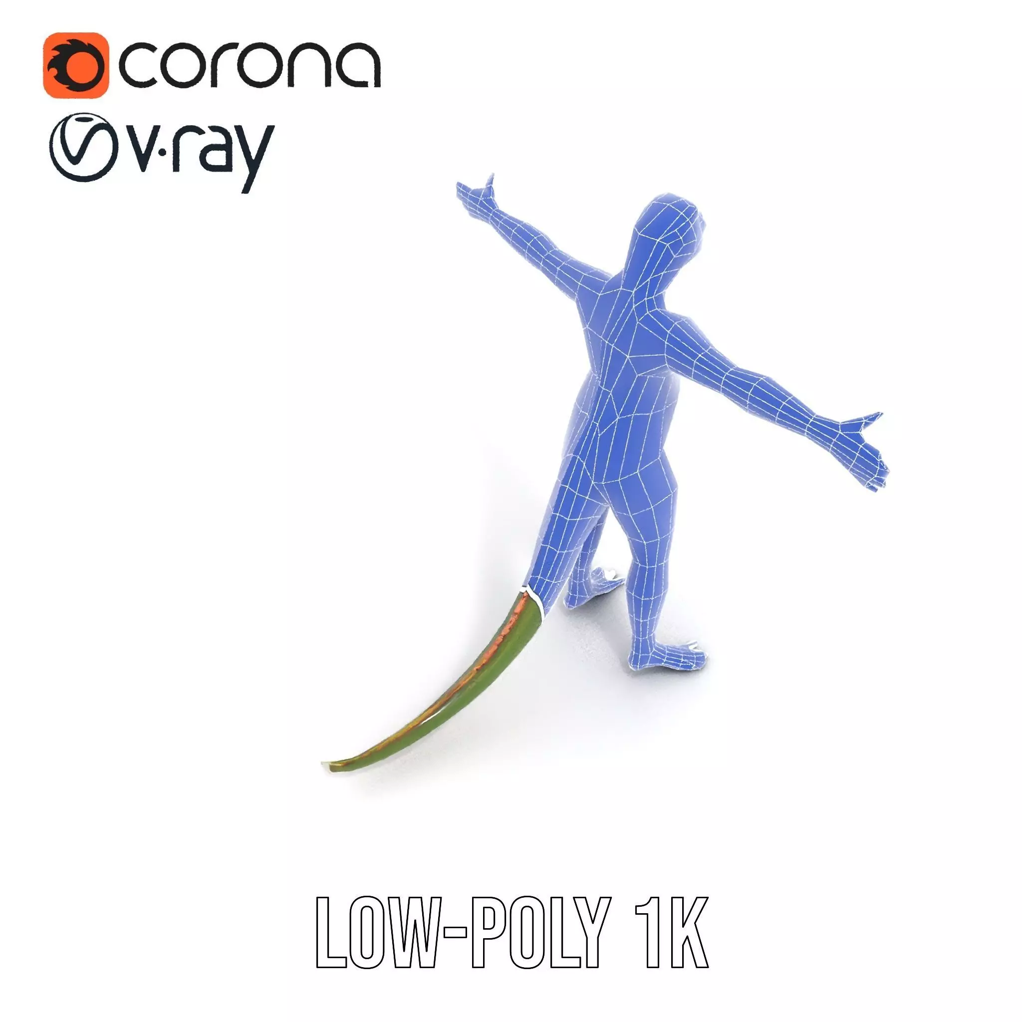 Reptilian Creature Character Model Pack Low-poly 3D model_18