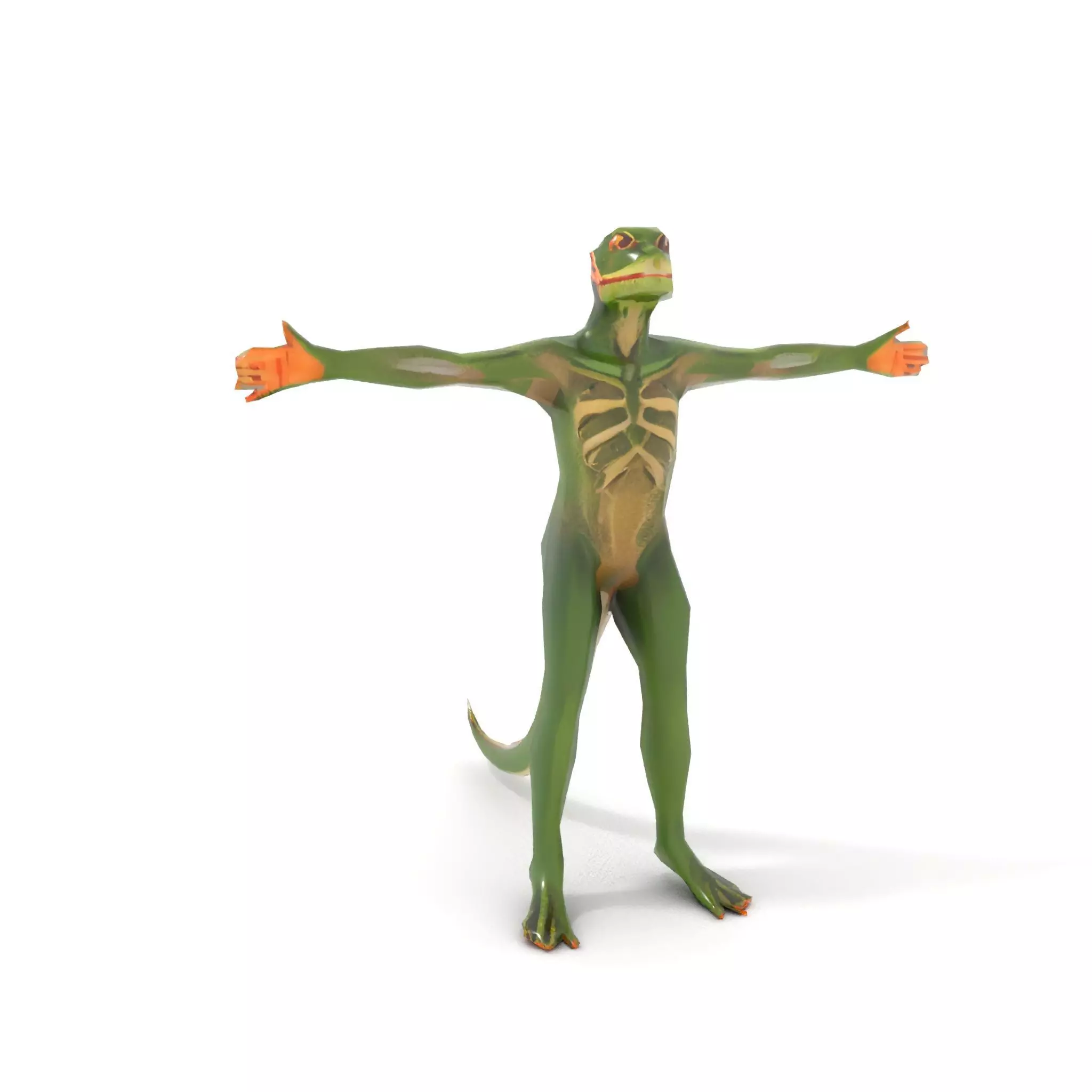 Reptilian Creature Character Model Pack Low-poly 3D model_13