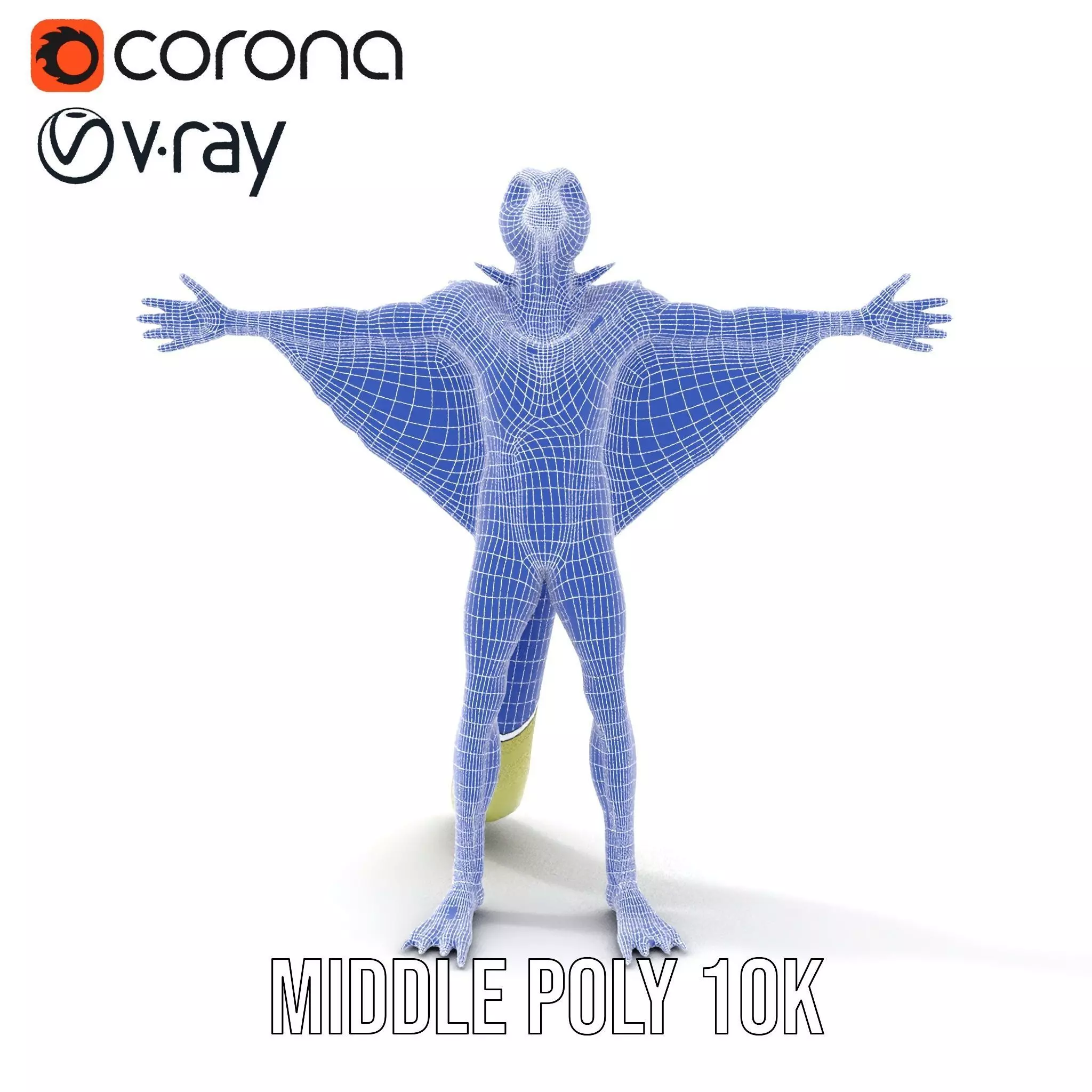 Gliding Lizard Creature Model Pack Low-poly 3D model_29