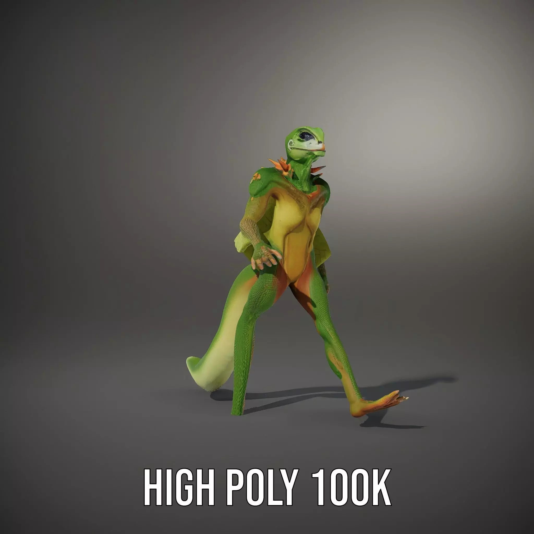 Gliding Lizard Creature Model Pack Low-poly 3D model_22
