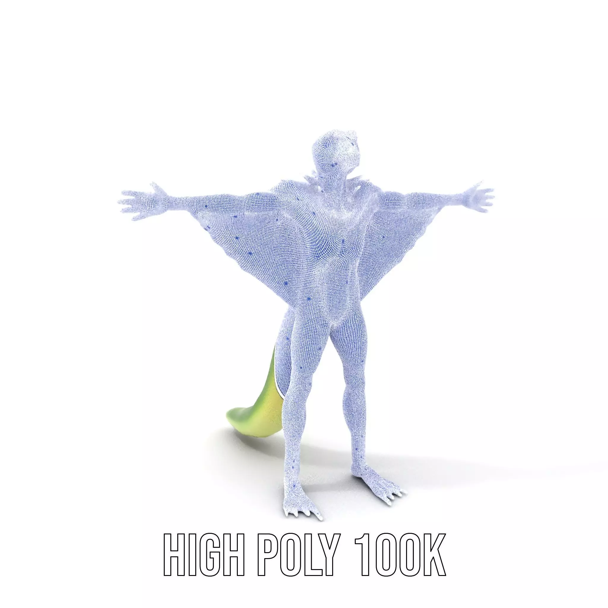 Gliding Lizard Creature Model Pack Low-poly 3D model_4