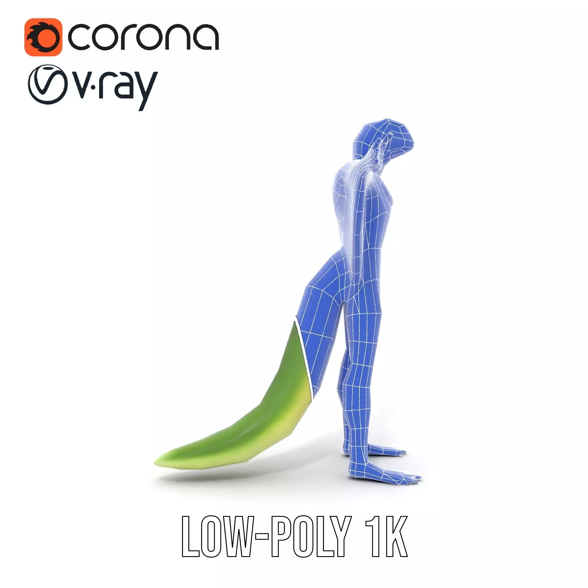 Gliding Lizard Creature Model Pack Low-poly 3D model_21