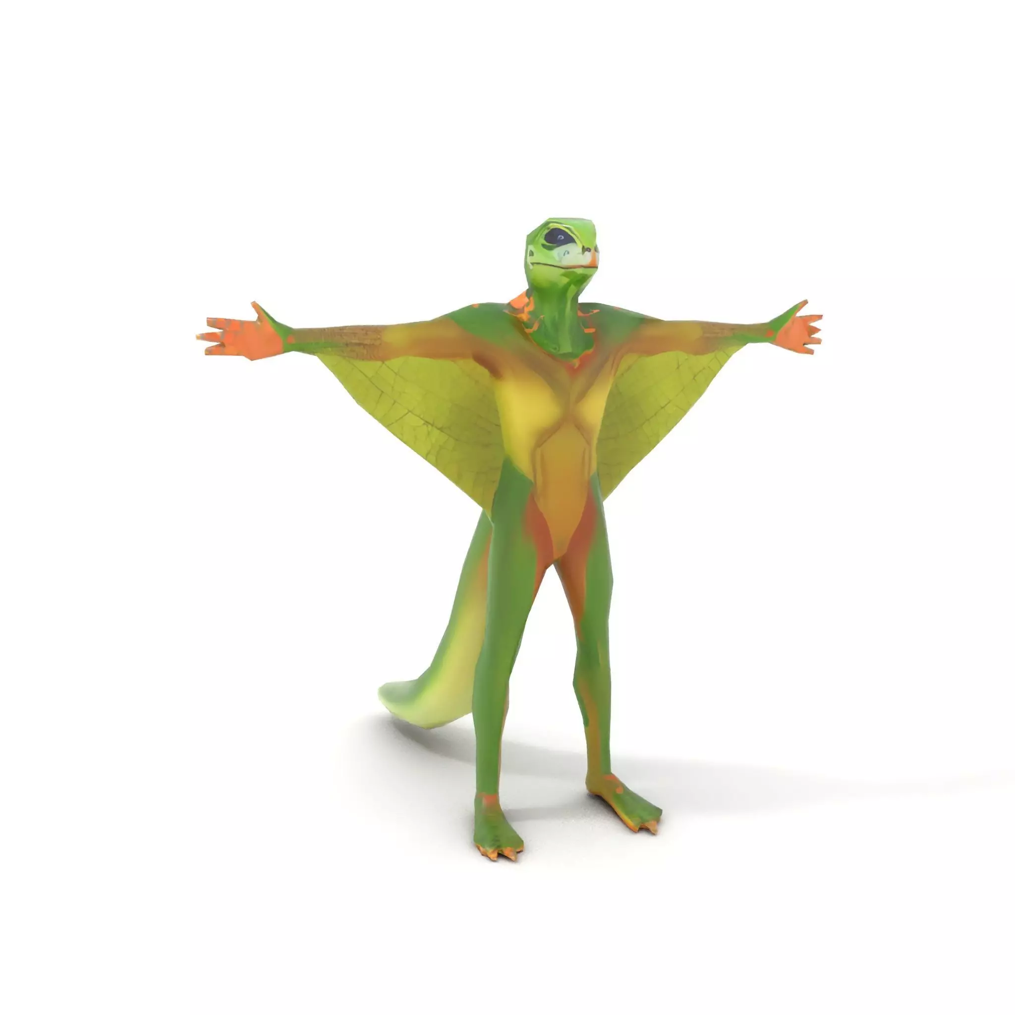 Gliding Lizard Creature Model Pack Low-poly 3D model_7