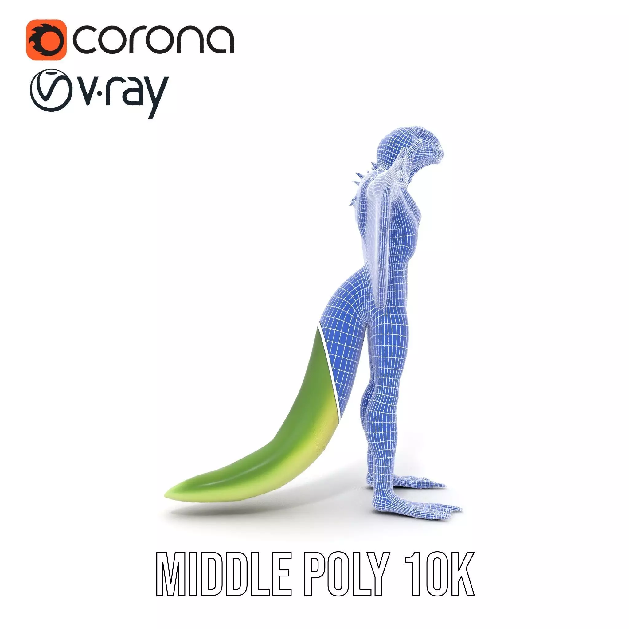 Gliding Lizard Creature Model Pack Low-poly 3D model_26