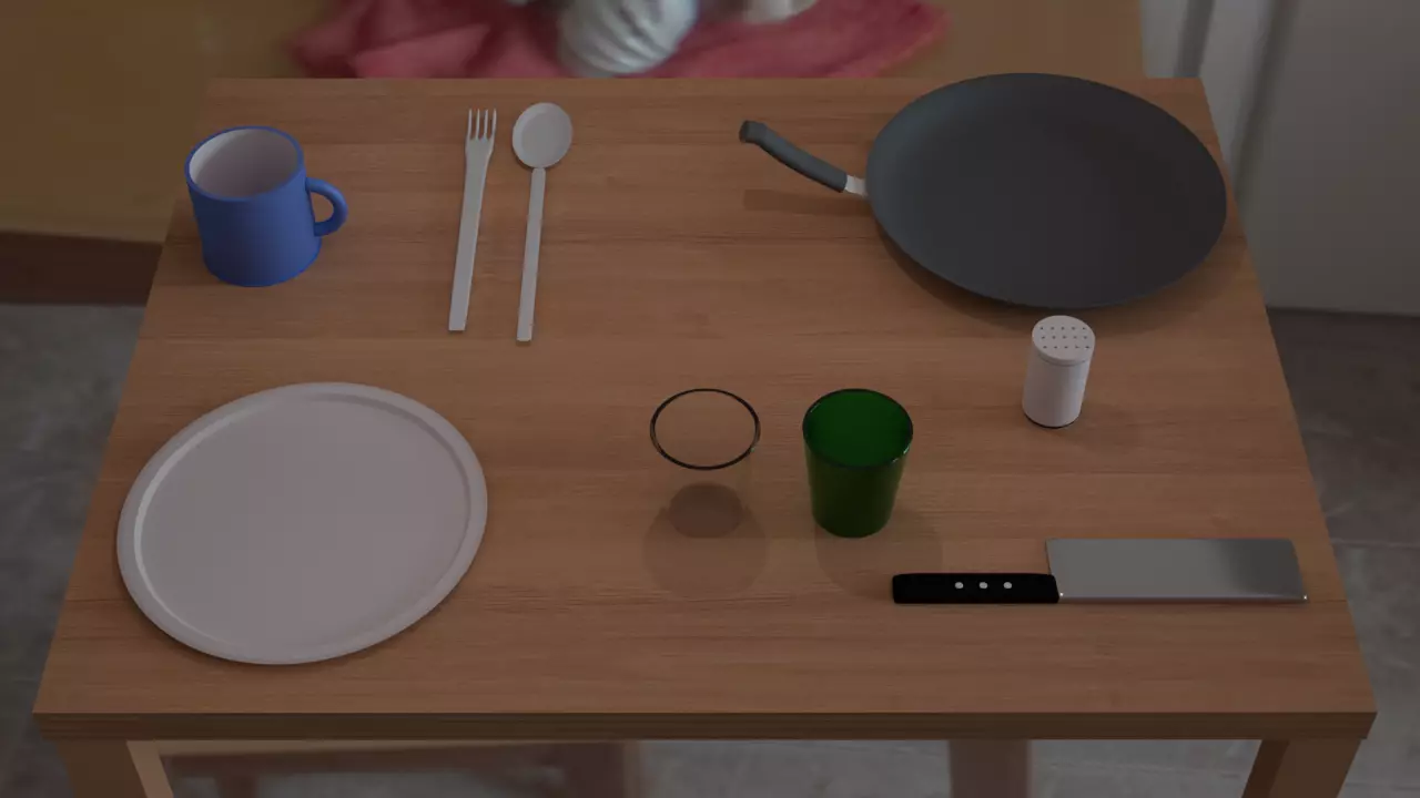 Kitchen Basics Low Poly 3D Pack 3D model_0