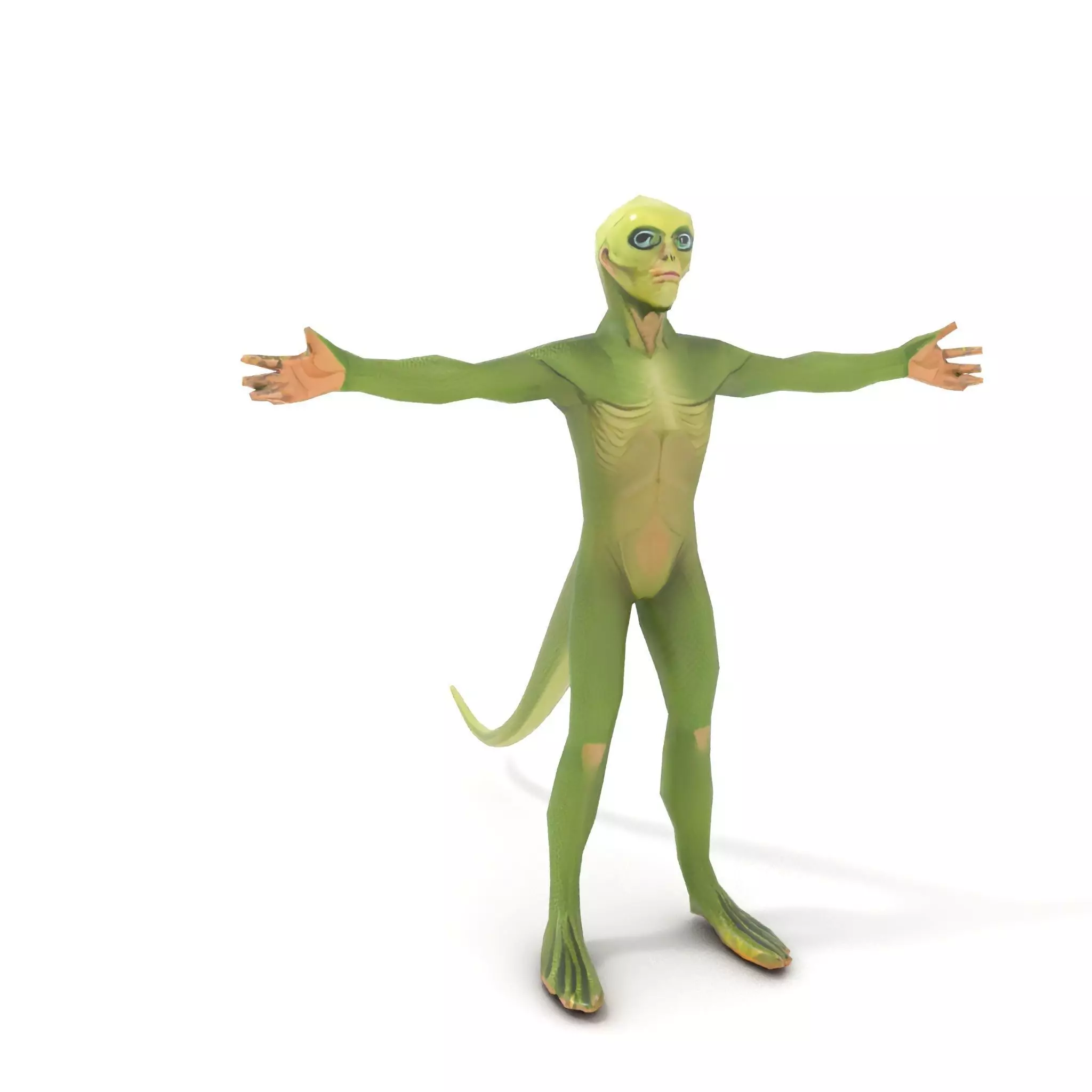Lizard Humanoid Alien Model Pack Low-poly 3D model_19