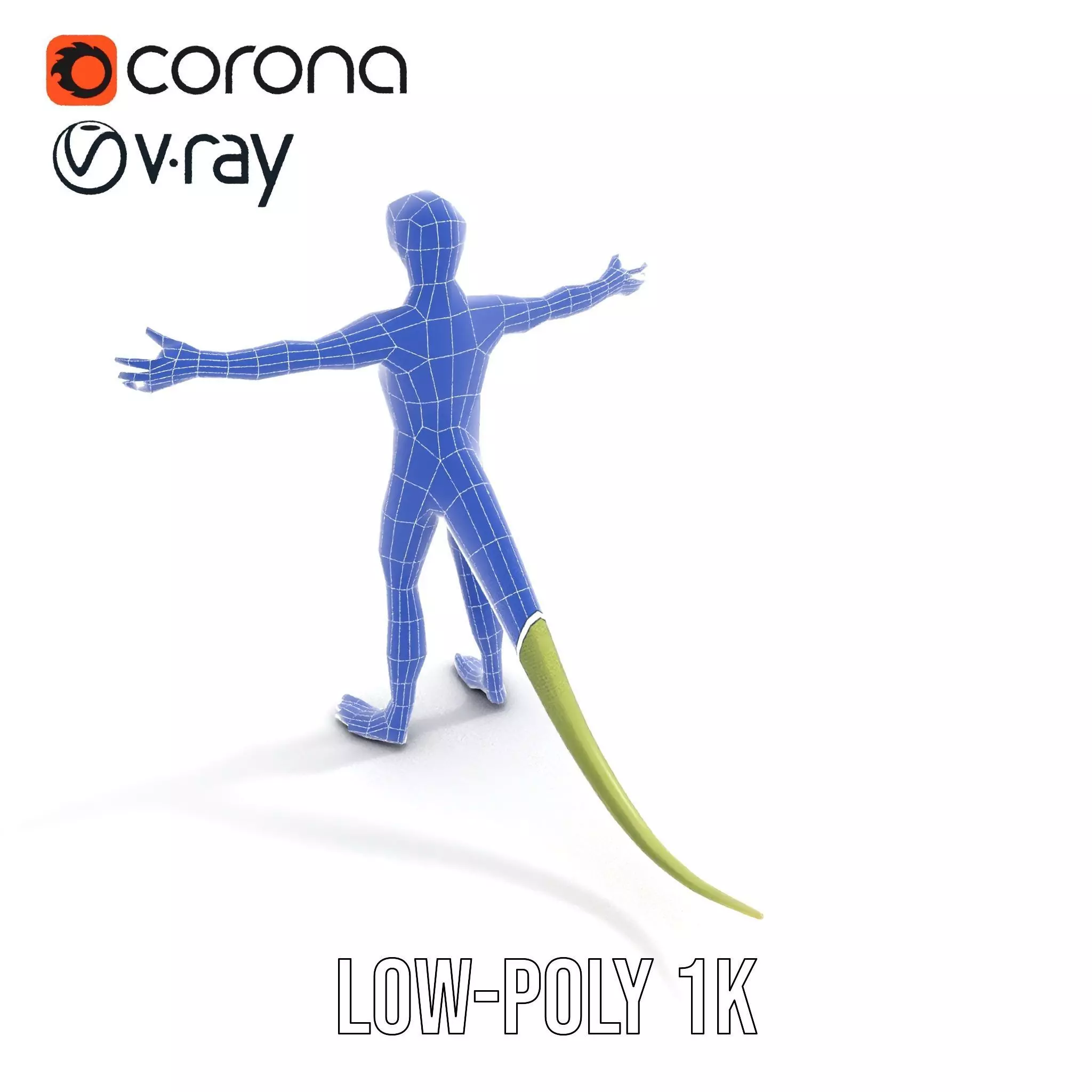 Lizard Humanoid Alien Model Pack Low-poly 3D model_25