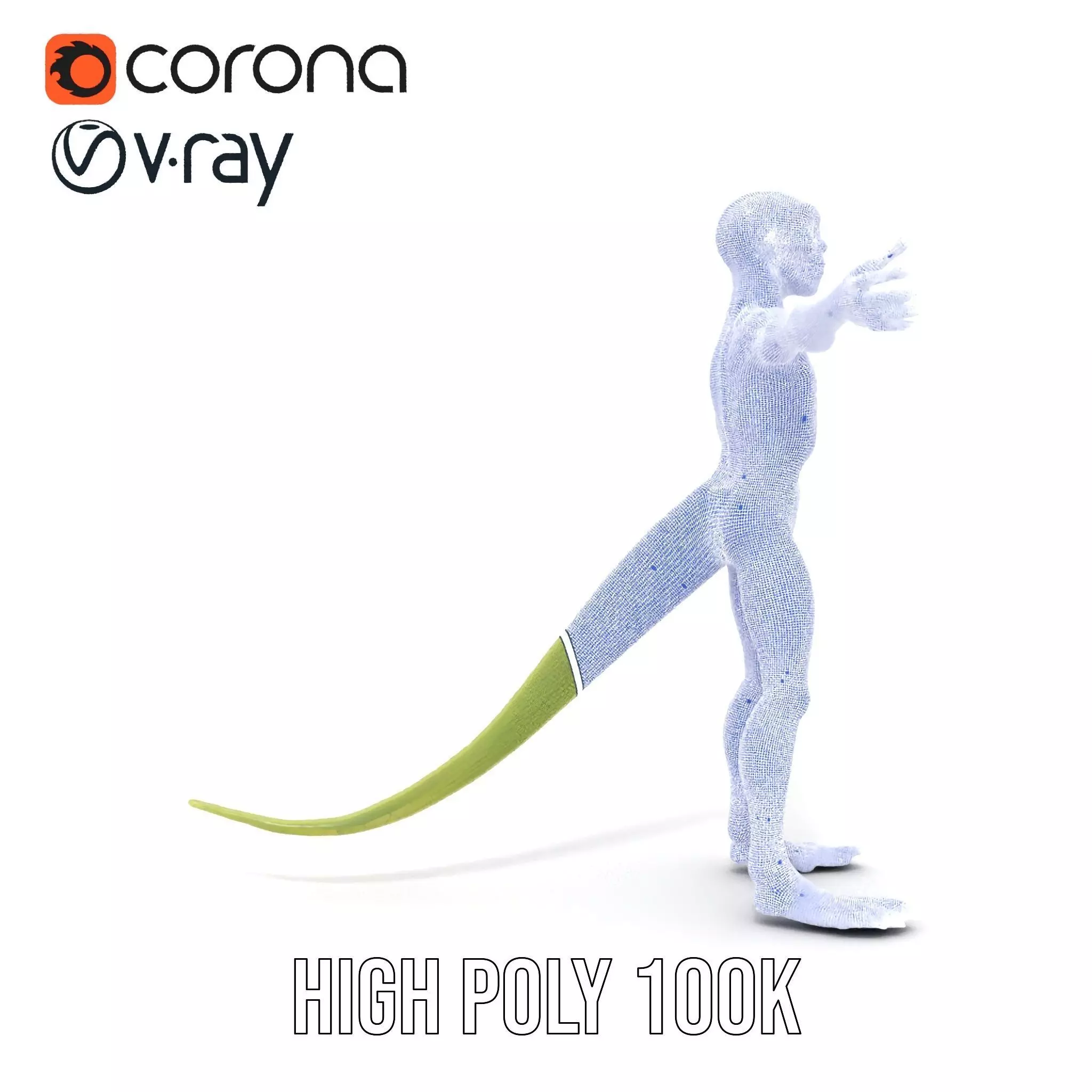 Lizard Humanoid Alien Model Pack Low-poly 3D model_32