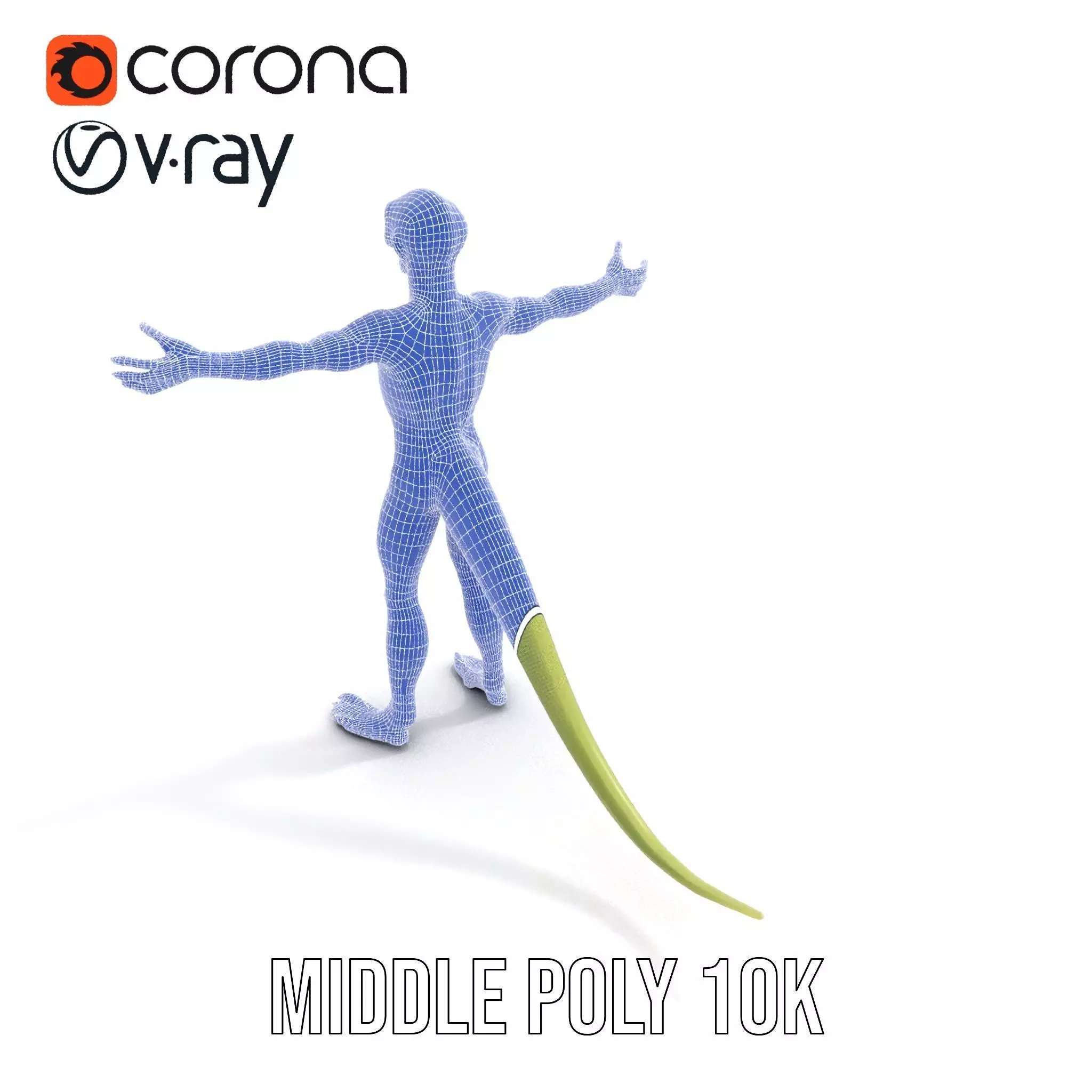 Lizard Humanoid Alien Model Pack Low-poly 3D model_13