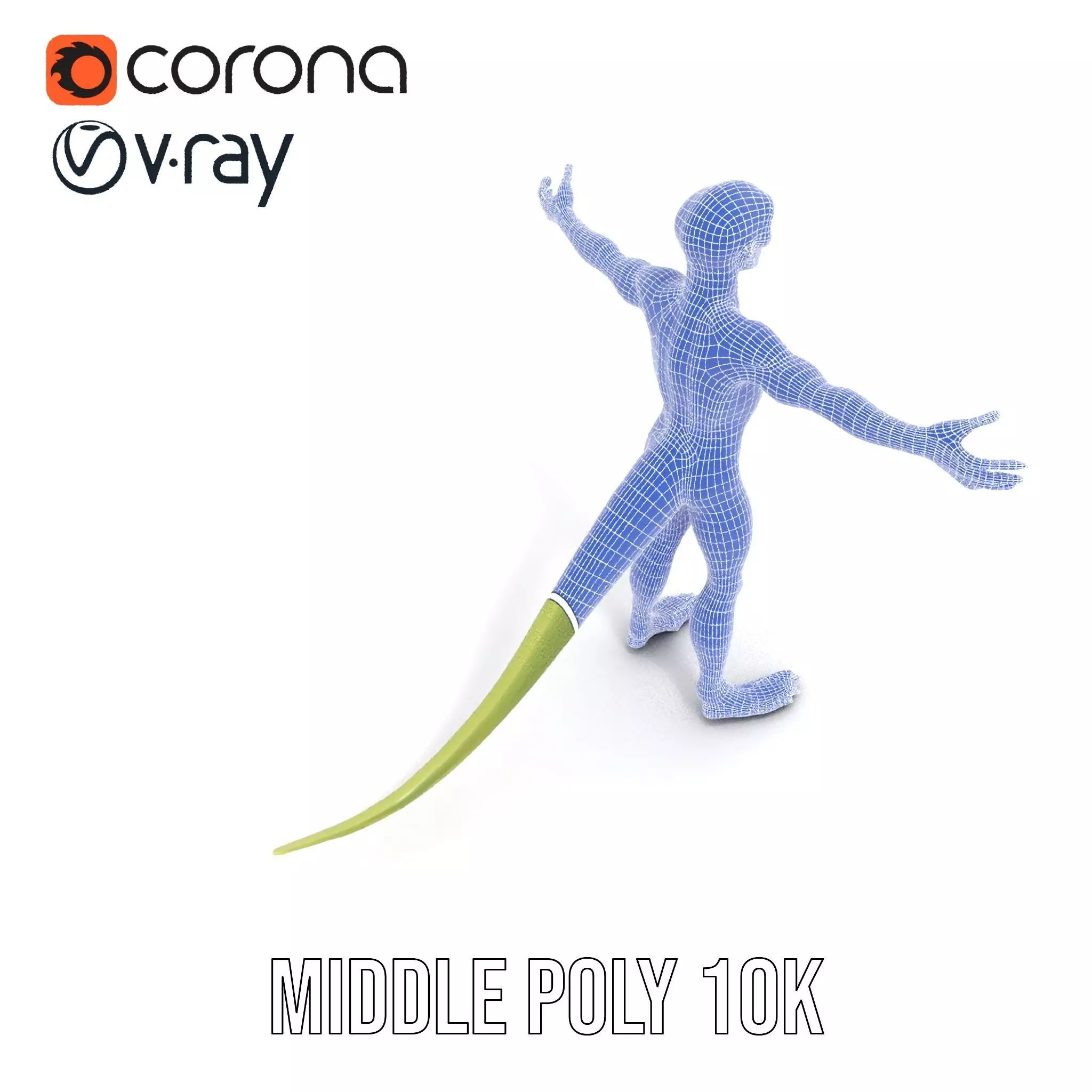 Lizard Humanoid Alien Model Pack Low-poly 3D model_29