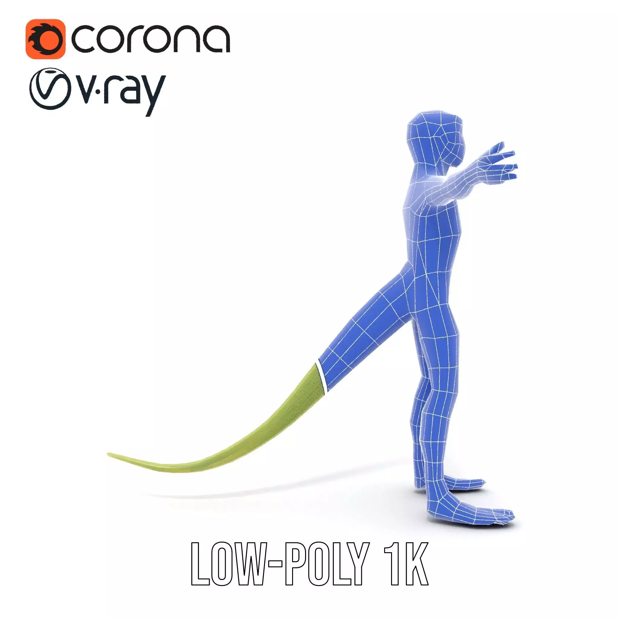 Lizard Humanoid Alien Model Pack Low-poly 3D model_28