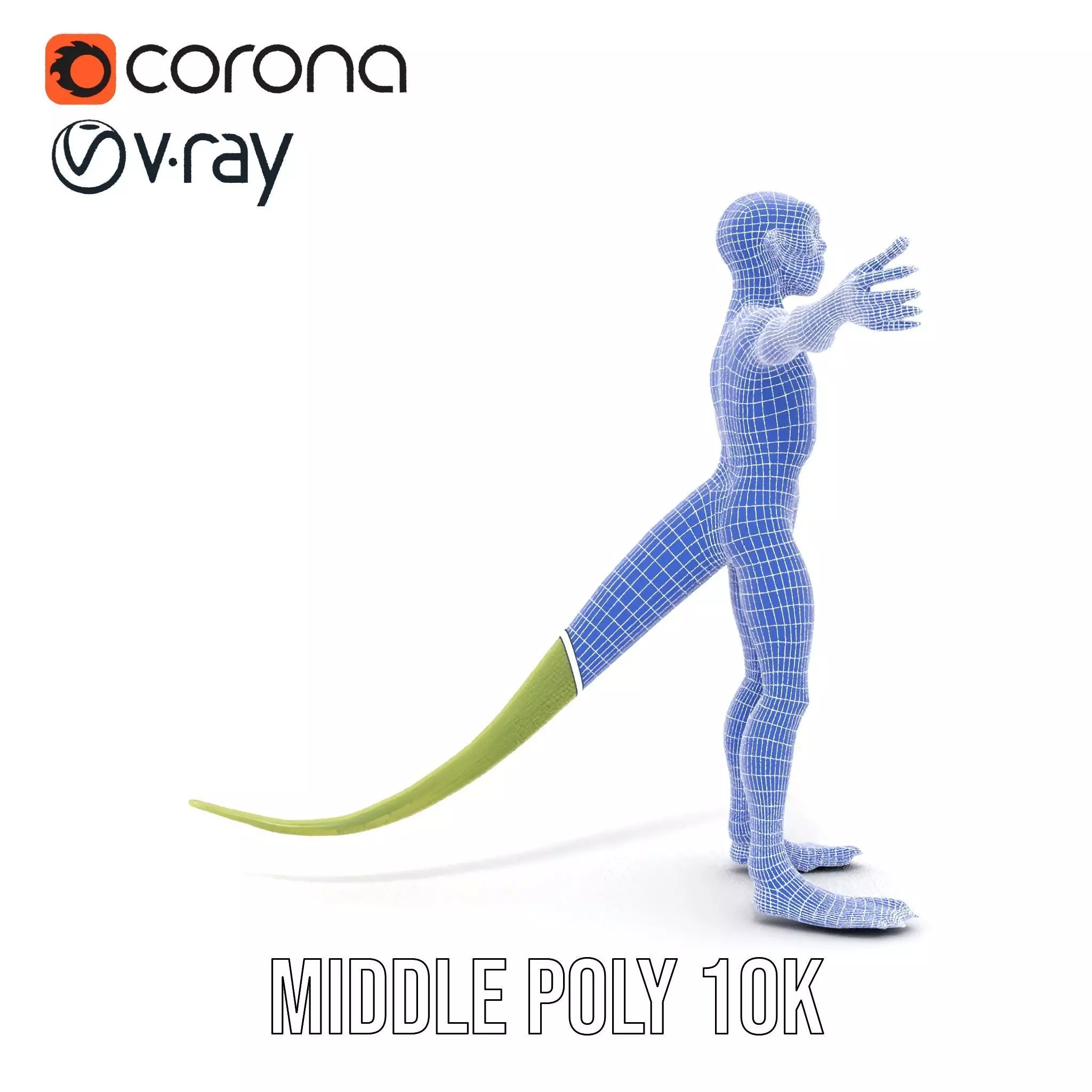 Lizard Humanoid Alien Model Pack Low-poly 3D model_27