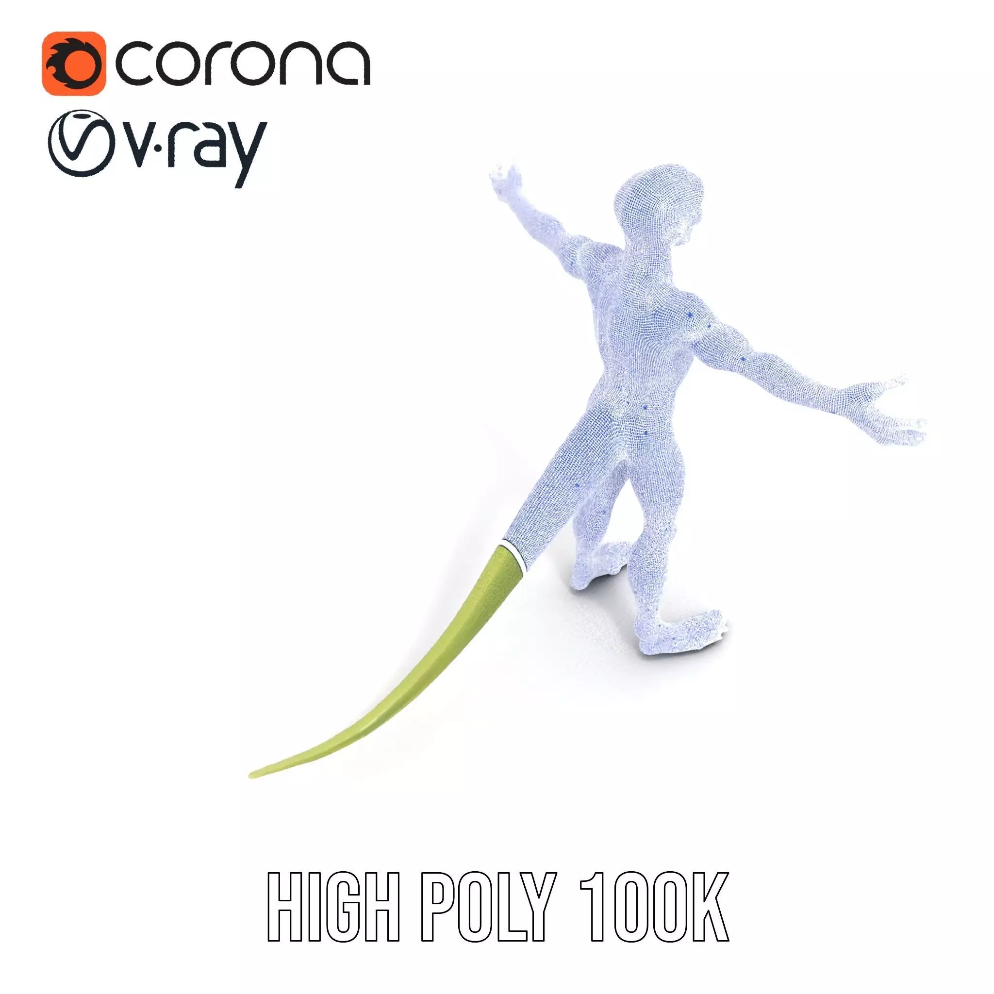 Lizard Humanoid Alien Model Pack Low-poly 3D model_34