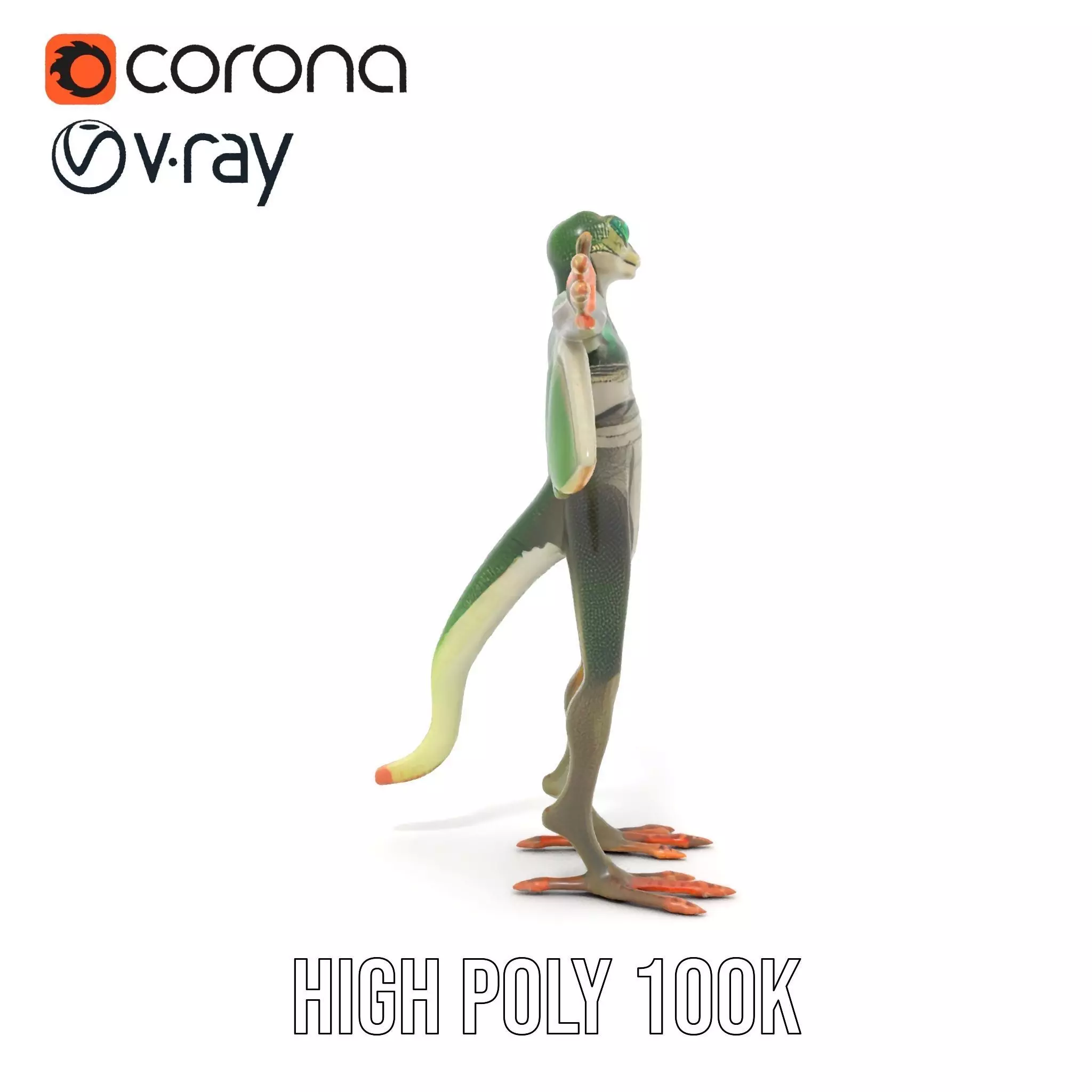 Flying Reptile Creature Model Pack with Dynamic Wings Low-poly 3D model_23