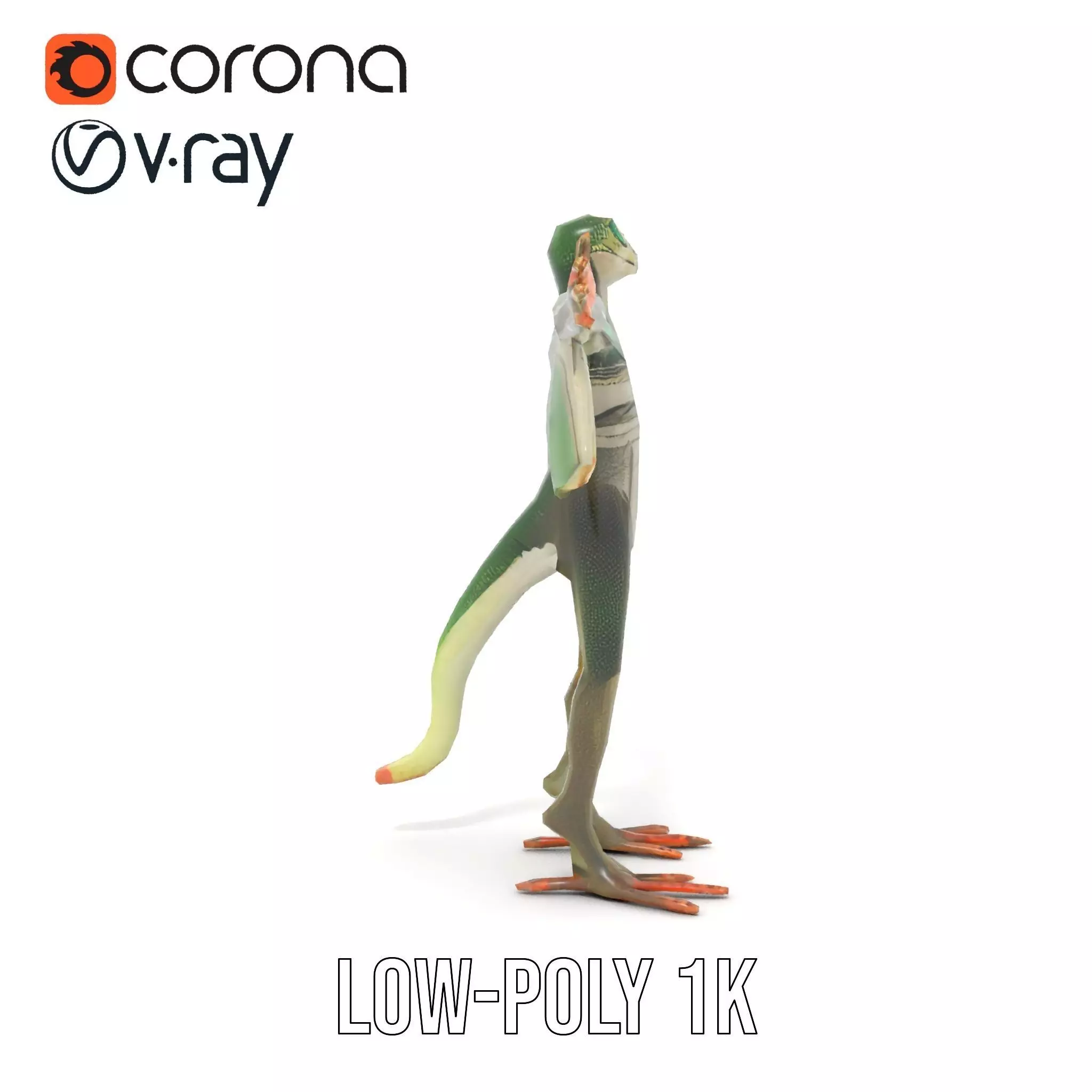 Flying Reptile Creature Model Pack with Dynamic Wings Low-poly 3D model_13