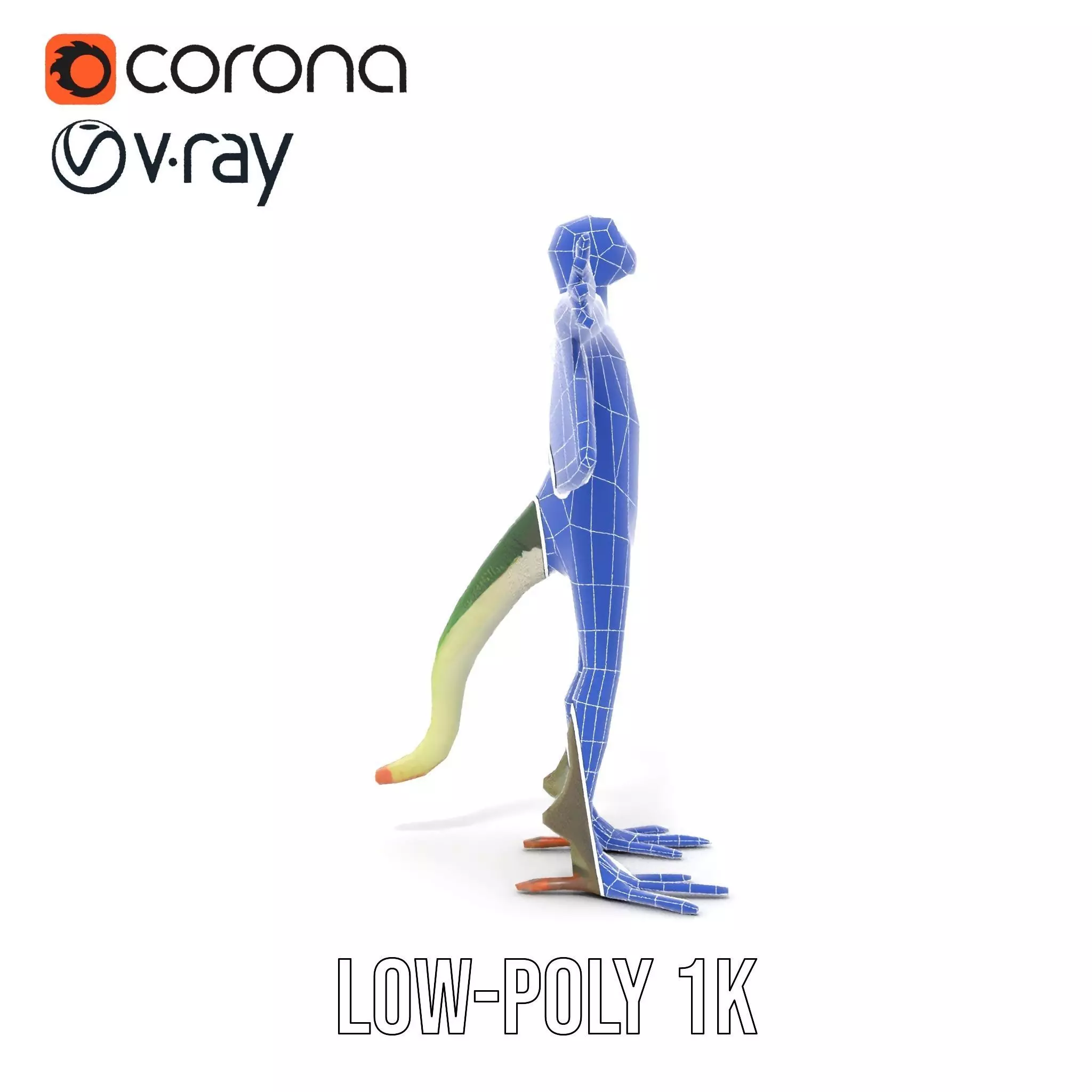 Flying Reptile Creature Model Pack with Dynamic Wings Low-poly 3D model_31