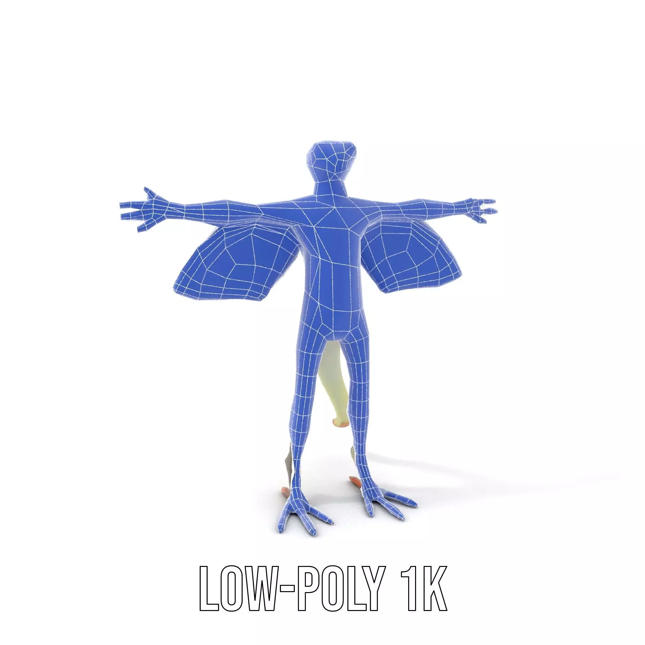 Flying Reptile Creature Model Pack with Dynamic Wings Low-poly 3D model_10