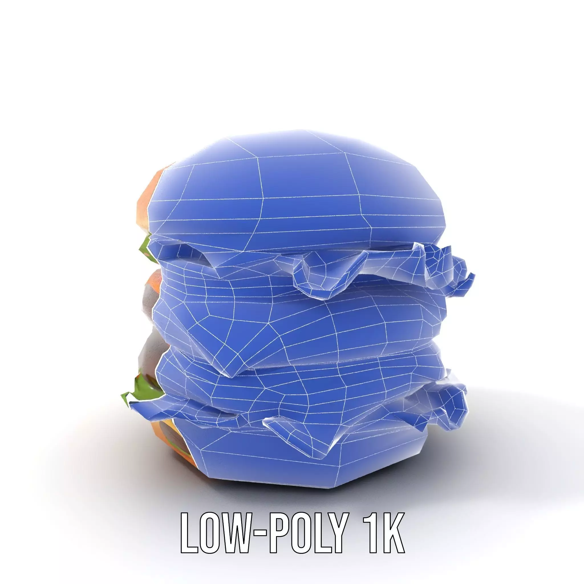 Double Cheeseburger Model Pack Low-poly 3D model_23