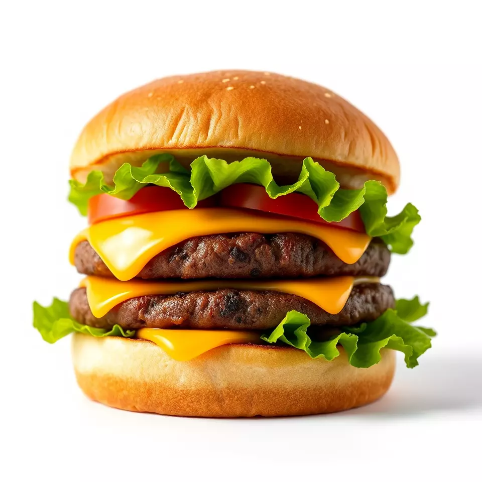 Double Cheeseburger Model Pack Low-poly 3D model_2