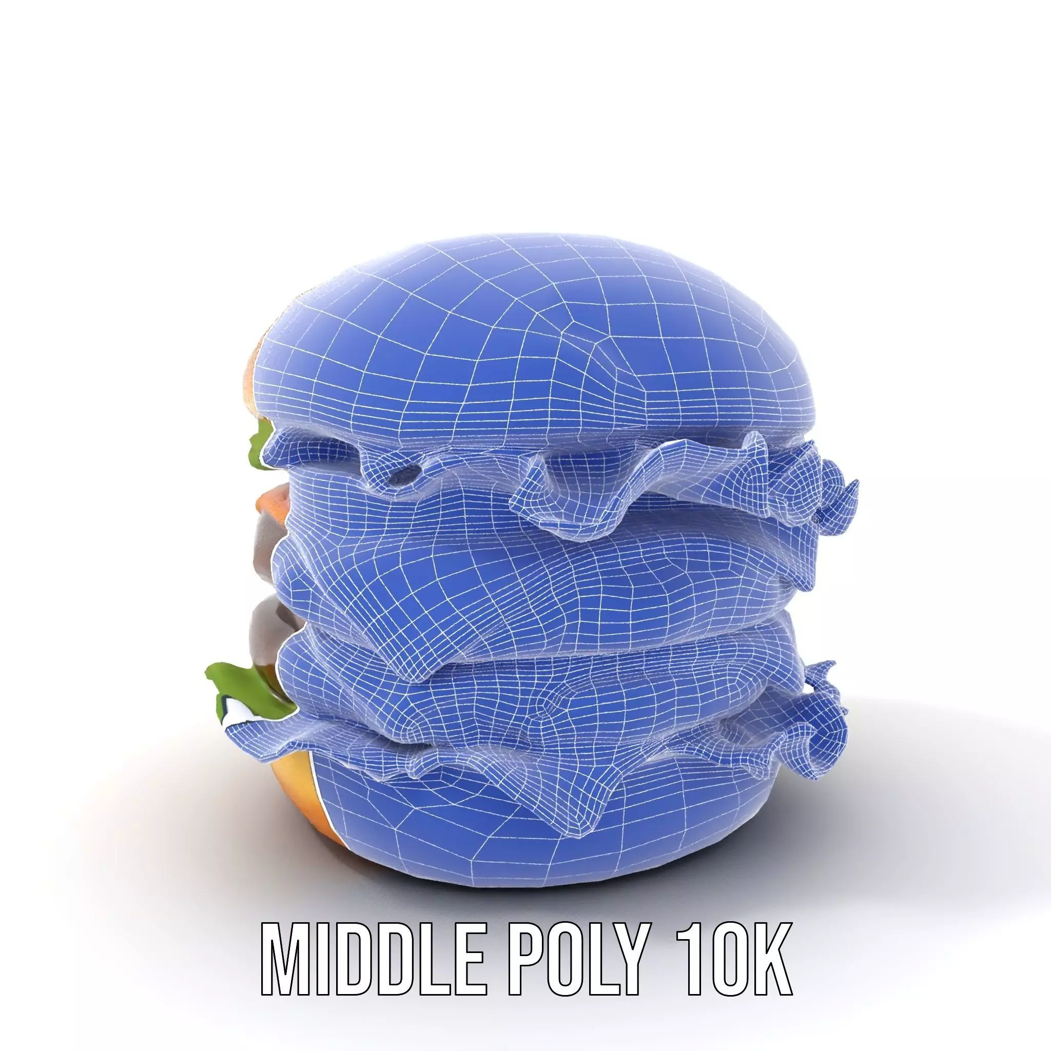 Double Cheeseburger Model Pack Low-poly 3D model_19