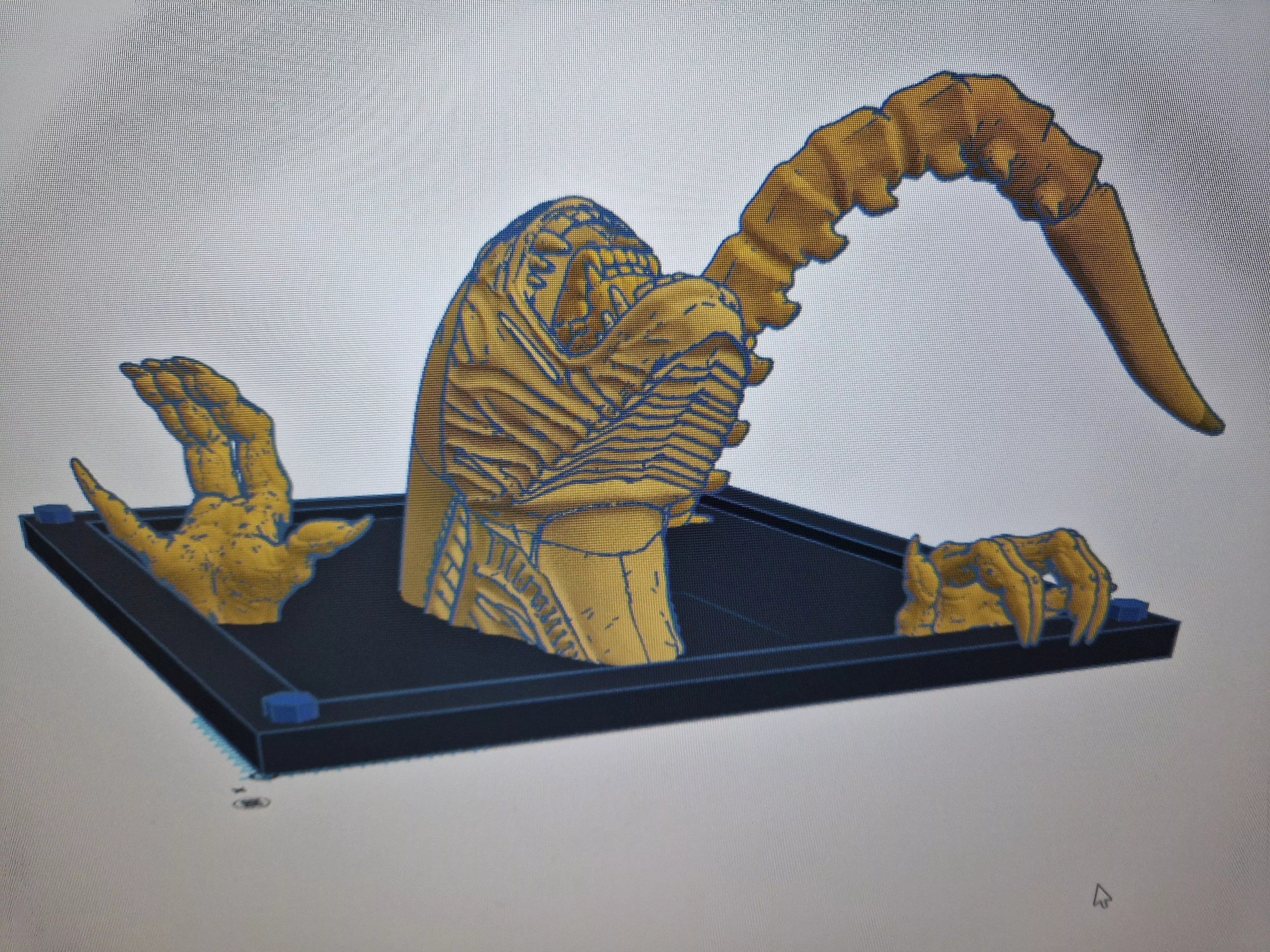 Ceiling Xenomorph Updated 3D print model_1