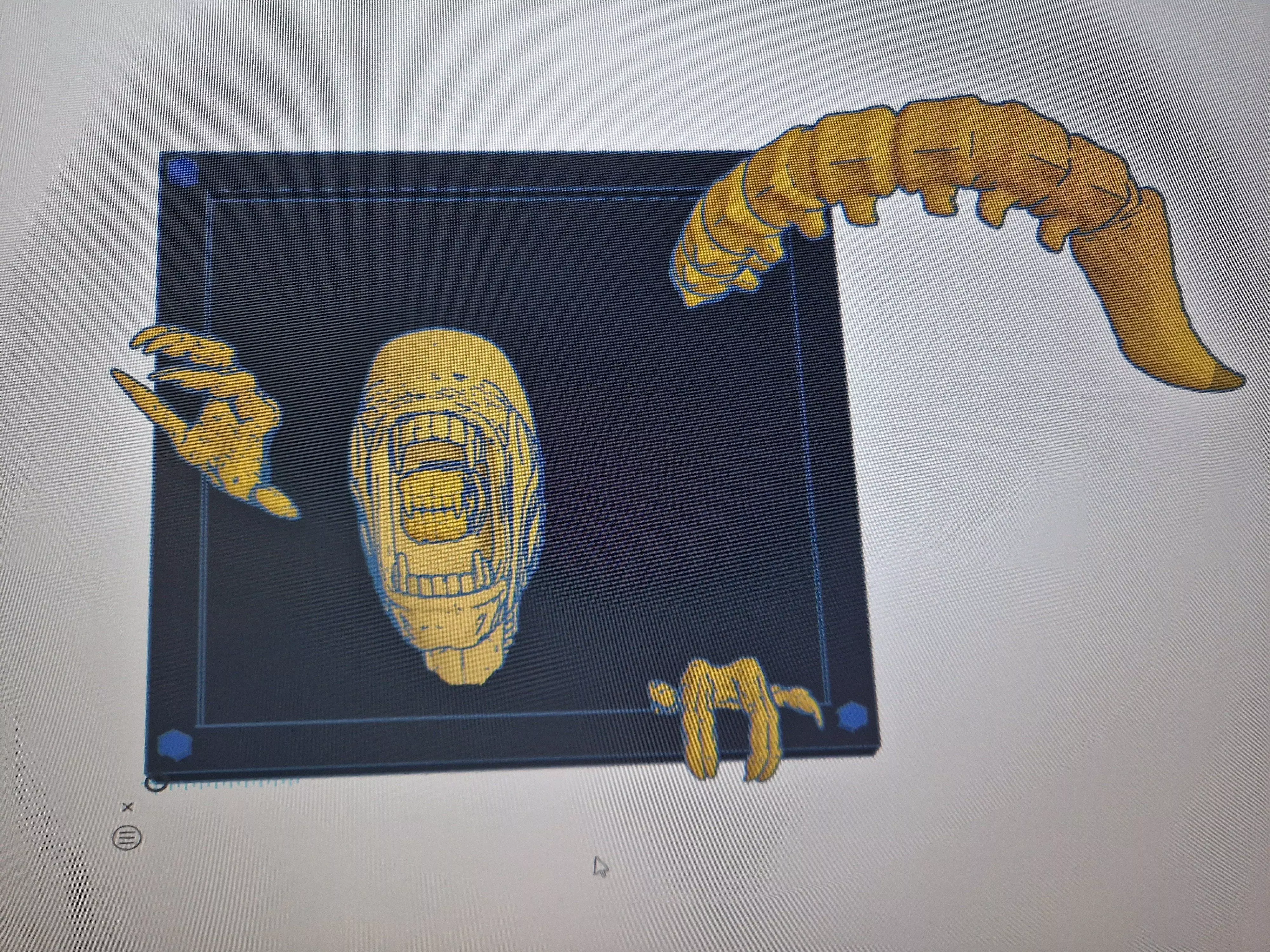Ceiling Xenomorph Updated 3D print model_2