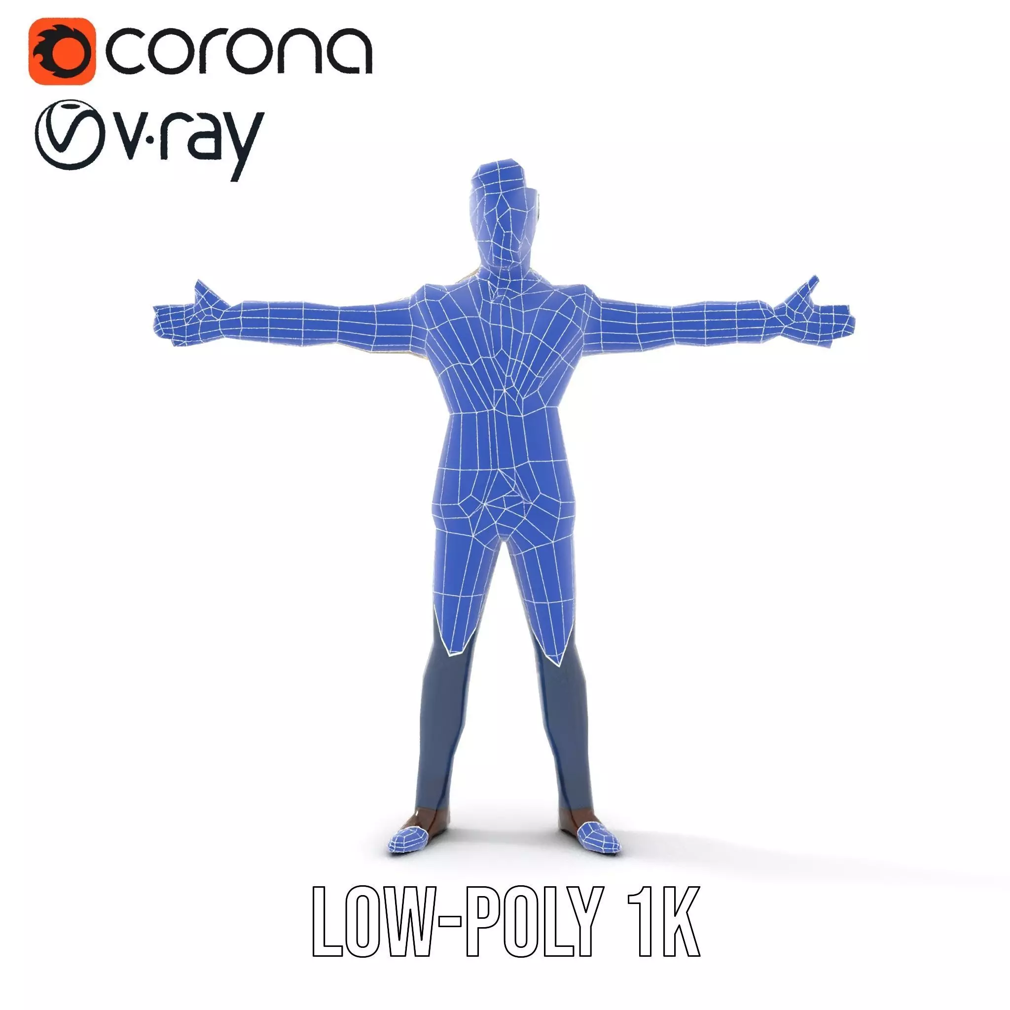 Stylish Businessman Character Model Pack Low-poly 3D model_24