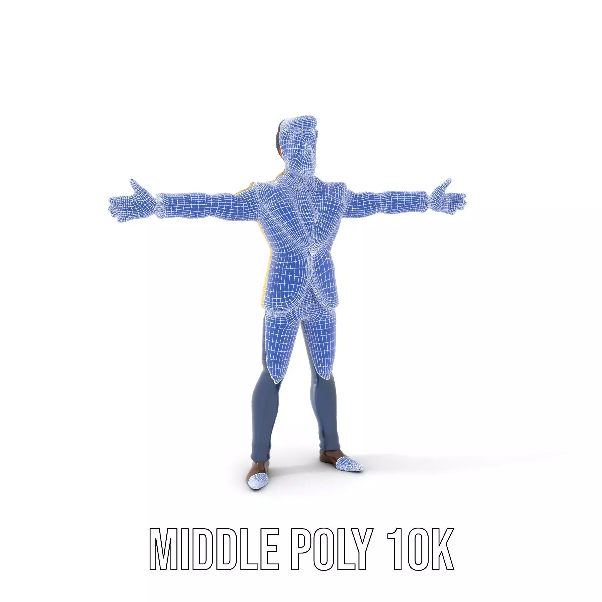 Stylish Businessman Character Model Pack Low-poly 3D model_18