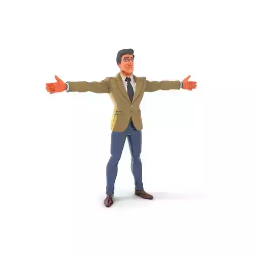 Stylish Businessman Character Model Pack