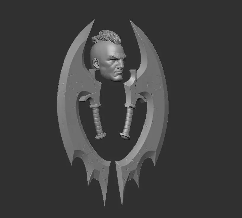 Anti-Mage Headsculpt for Action Figures 3D print model_1