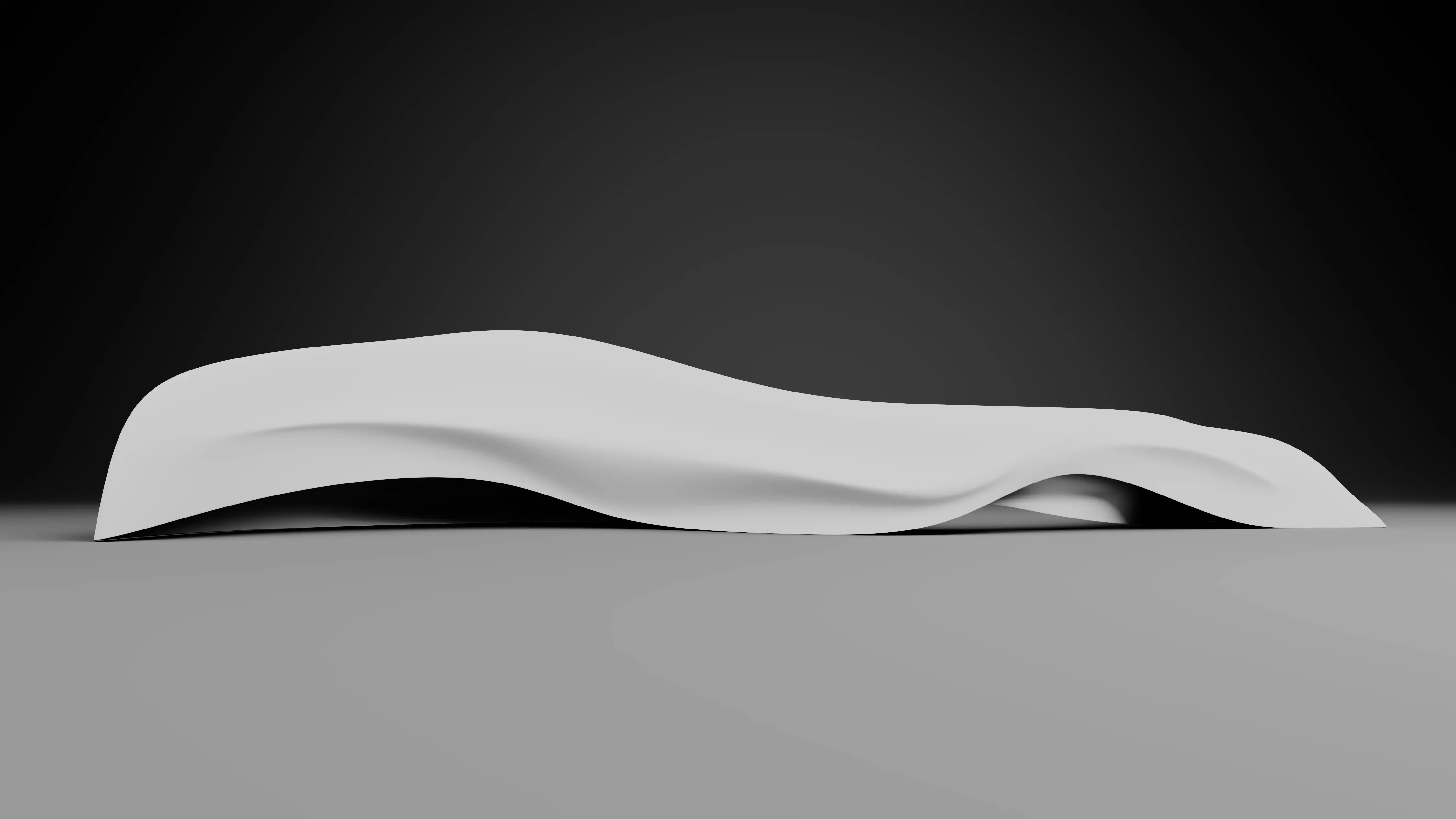 Architecture Shell Building Low-poly 3D model_3