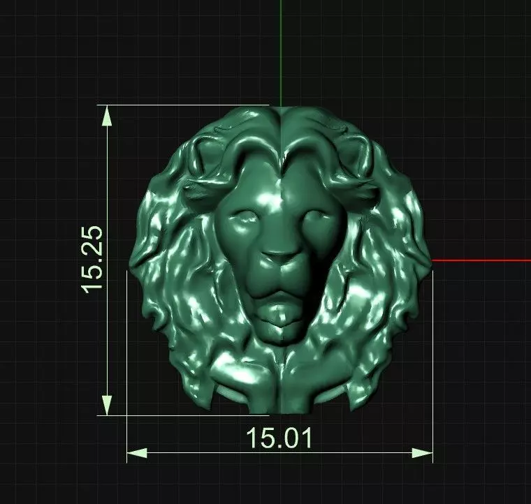 3D Lion  Free 3D print model_1