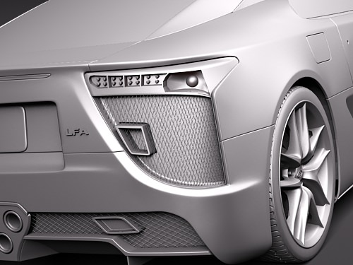 Lexus LFA 3D model_11