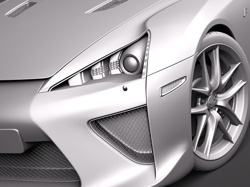 Lexus LFA 3D model_9