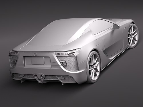 Lexus LFA 3D model_10
