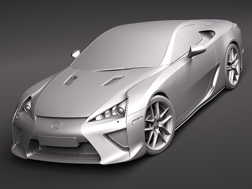 Lexus LFA 3D model_8
