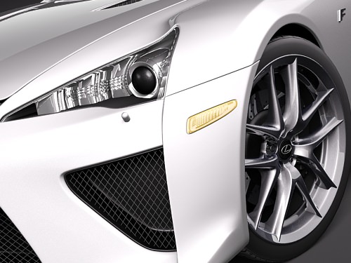 Lexus LFA 3D model_2