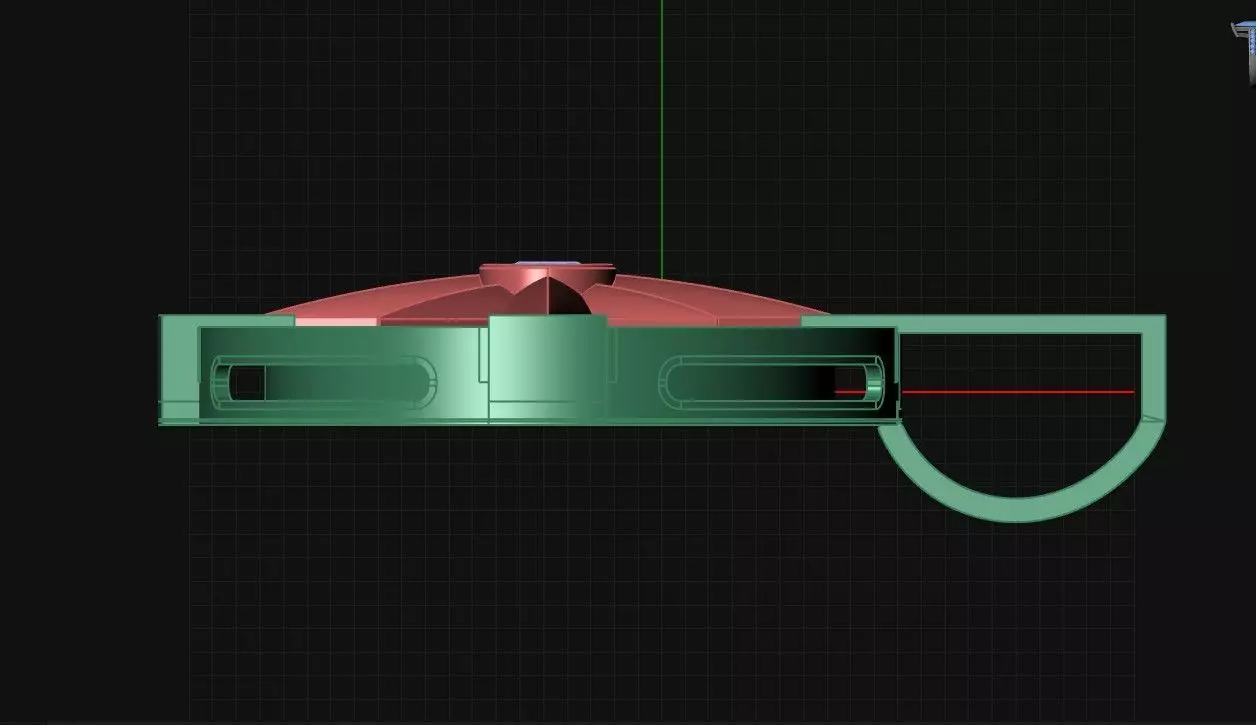 Compass pendant  3D print model_2