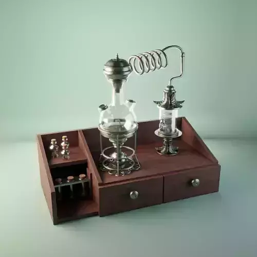 Alchemy Brewing Stand Low-poly 3D model