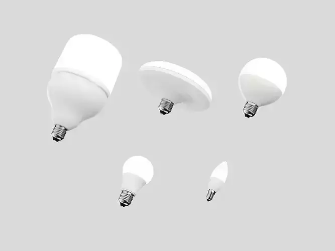 LED LIGHT BULBS PACK - PACK DE FOCOS LED 3D model