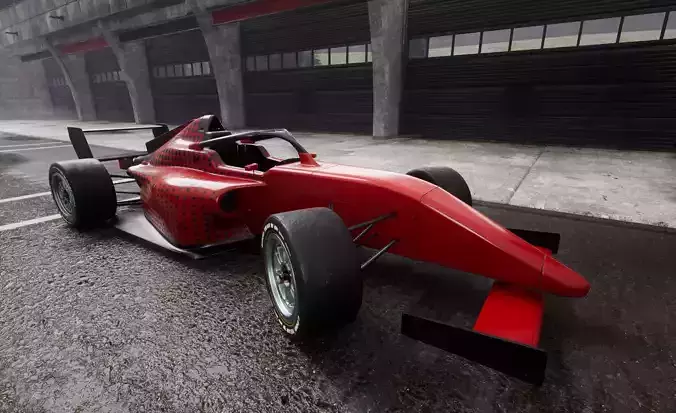 Tatuus F4 Racing Car High Detail PBR 3D Model