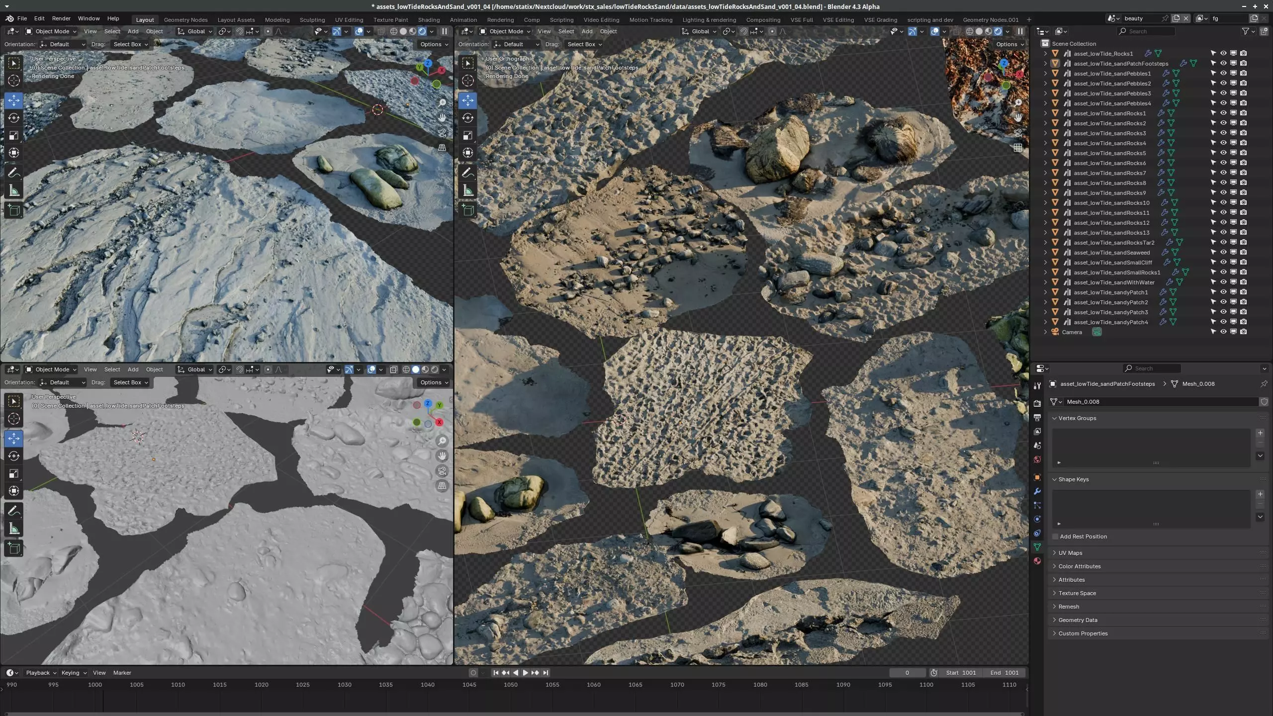 28 Photorealistic High Quality Beach Scans and Scene 3D model_11