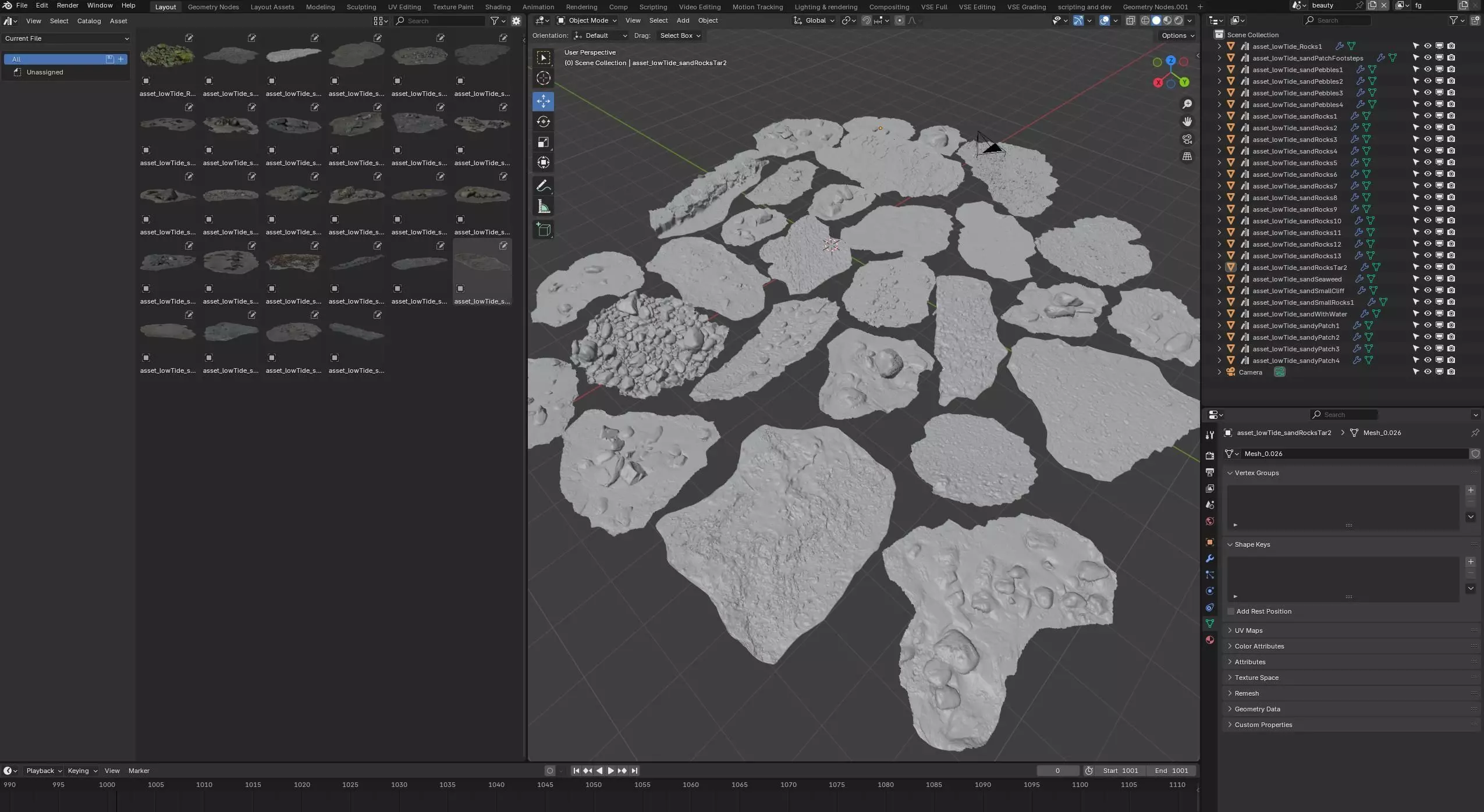 28 Photorealistic High Quality Beach Scans and Scene 3D model_1