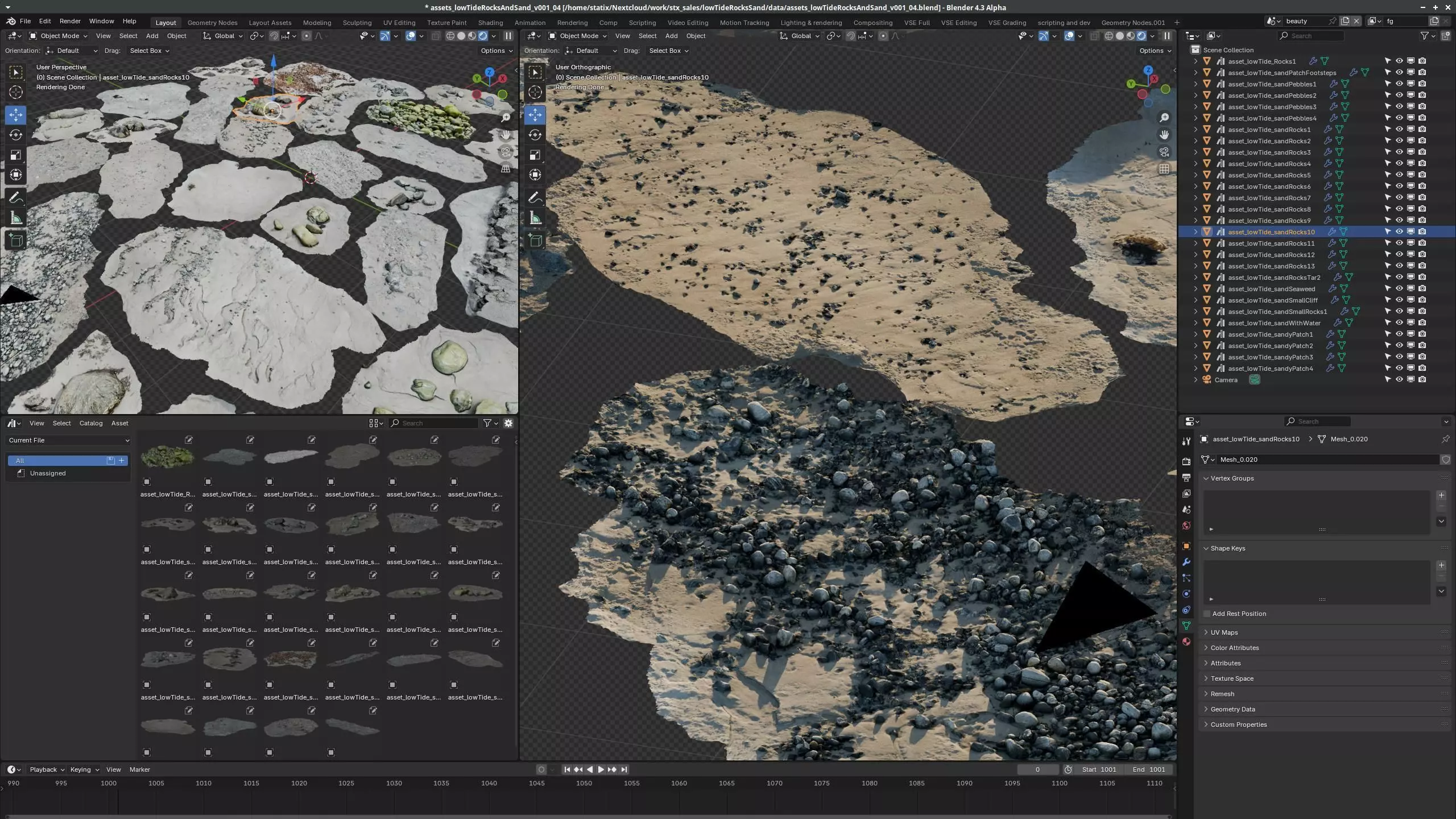 28 Photorealistic High Quality Beach Scans and Scene 3D model_10