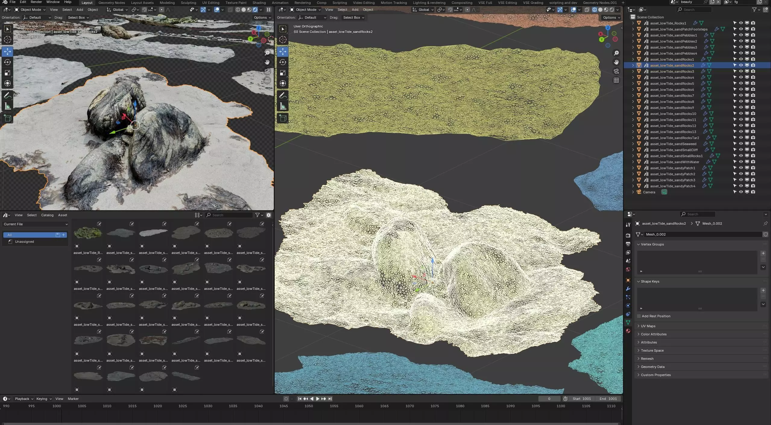 28 Photorealistic High Quality Beach Scans and Scene 3D model_8