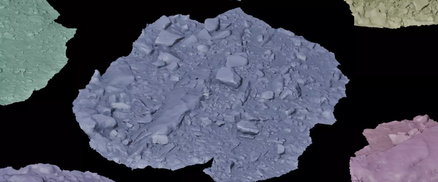 22 Photorealistic 3D Scans Of A Dry Lakebed and Scene 3D model_2