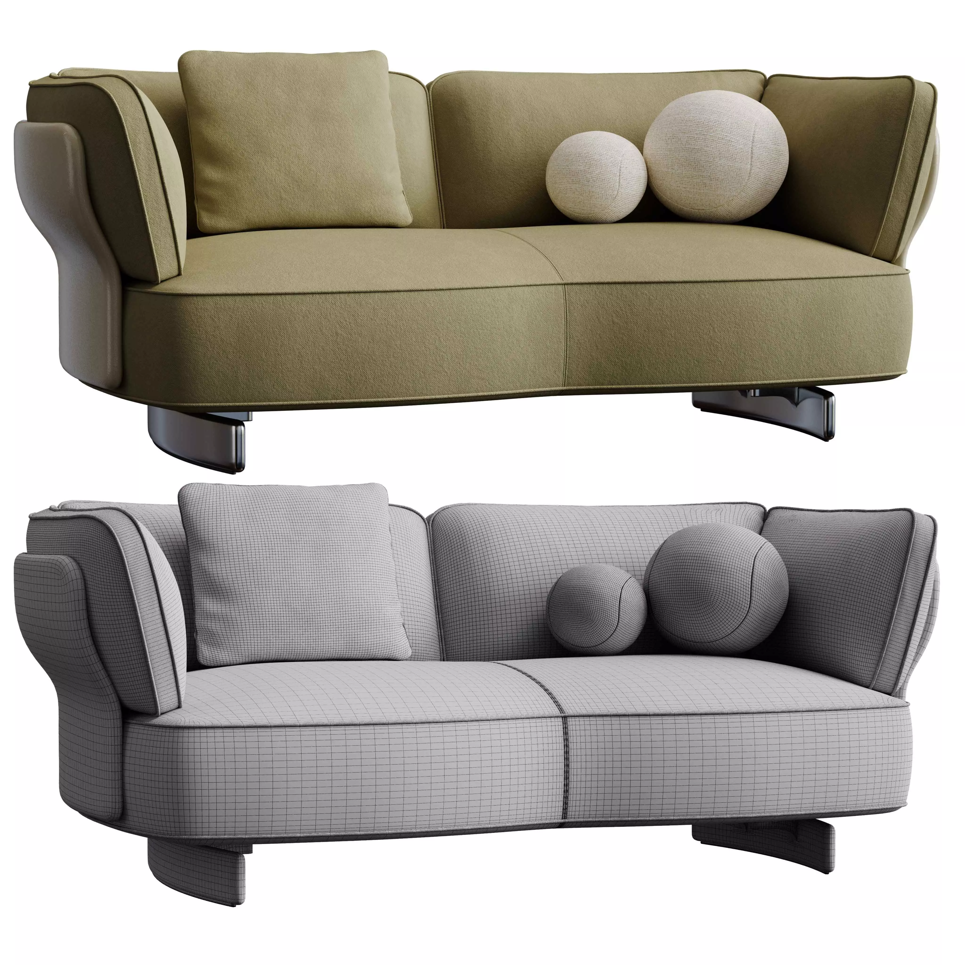 Saki Sofa  3D model_3