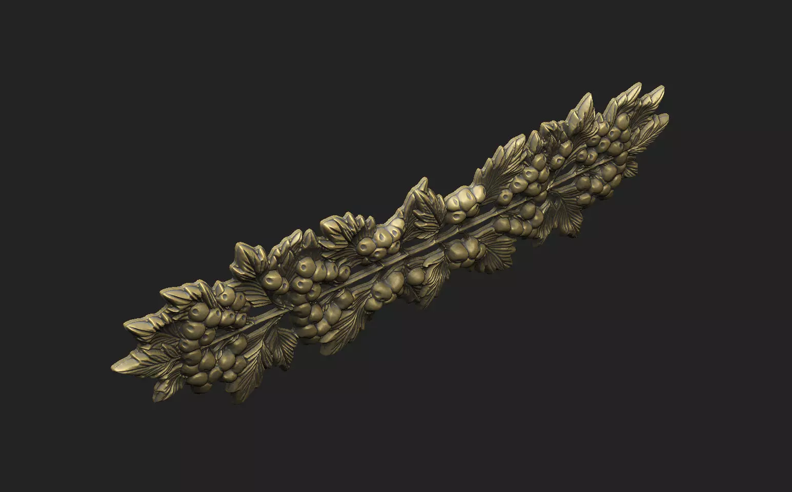 Pattern gothic design special deco ornate carving cnc 3D print model_4